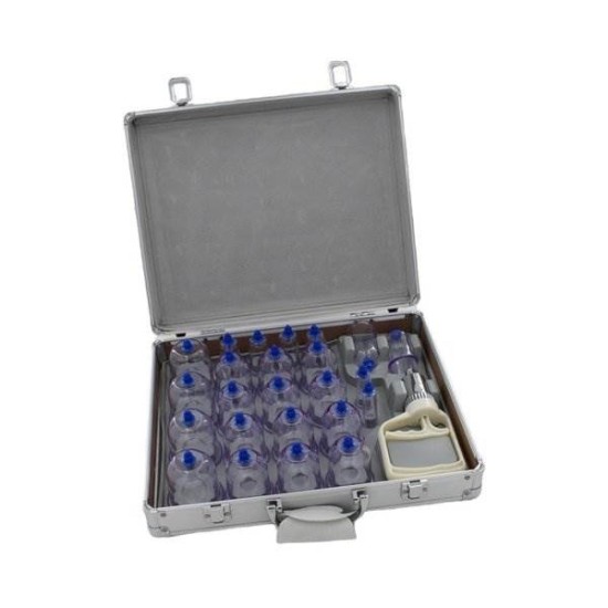 24-delige ABS Cuppingset met Pomp – CE Goedgekeurd – Aluminium Koffer 24-delige ABS Cuppingset met Pomp – CE Goedgekeurd – Aluminium Koffer