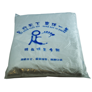 Wegwerp plastic voetenbad zak